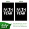 G128 Faith Over Fear Scripture Garden Flag 12x18 In Double Sided Bible Verses Yard Garden Lawn Decoration